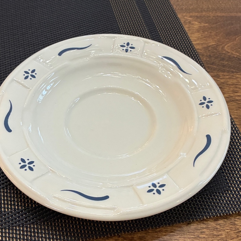 Longaberger Classic Blue Heritage Woven Traditions Pottery place setting - Picture 3 of 8